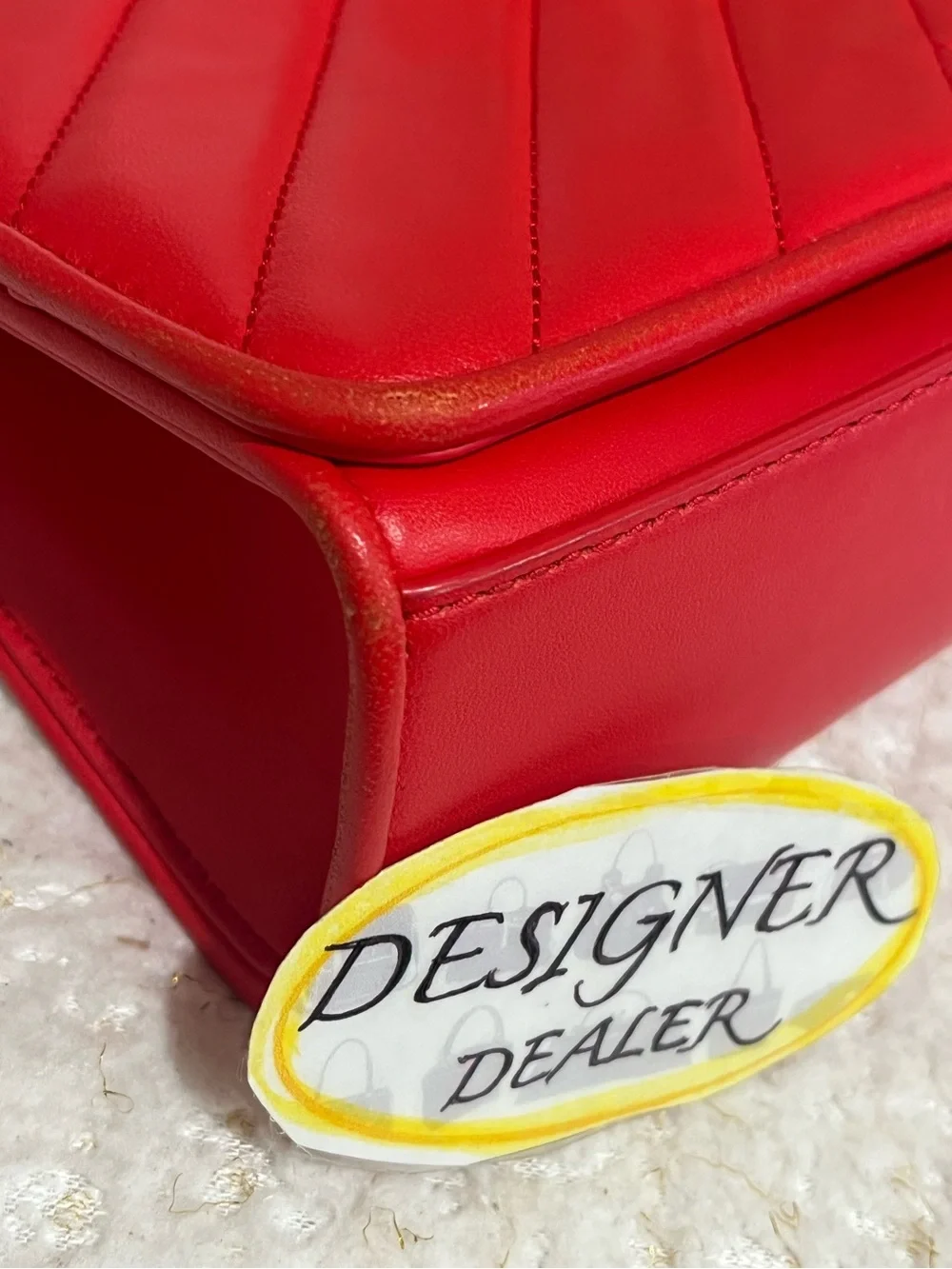 TORY BURCH Alexa Red Quilted Convertible Shoulder Bag